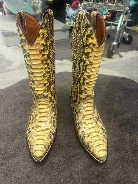 Vintage Gavel Brand Python Unisex Boots