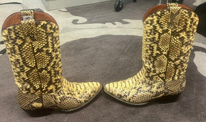 Vintage Gavel Brand Python Unisex Boots