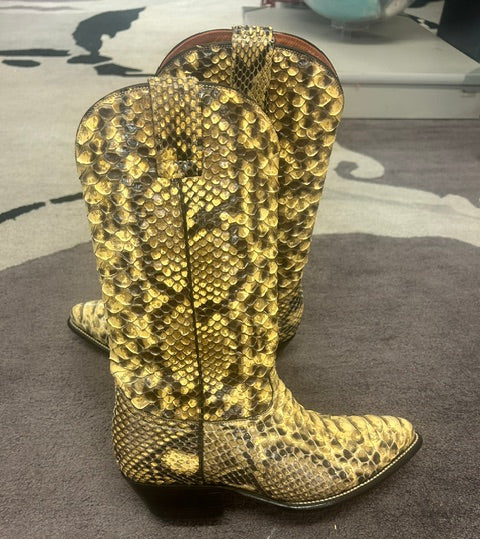 Vintage Gavel Brand Python Unisex Boots