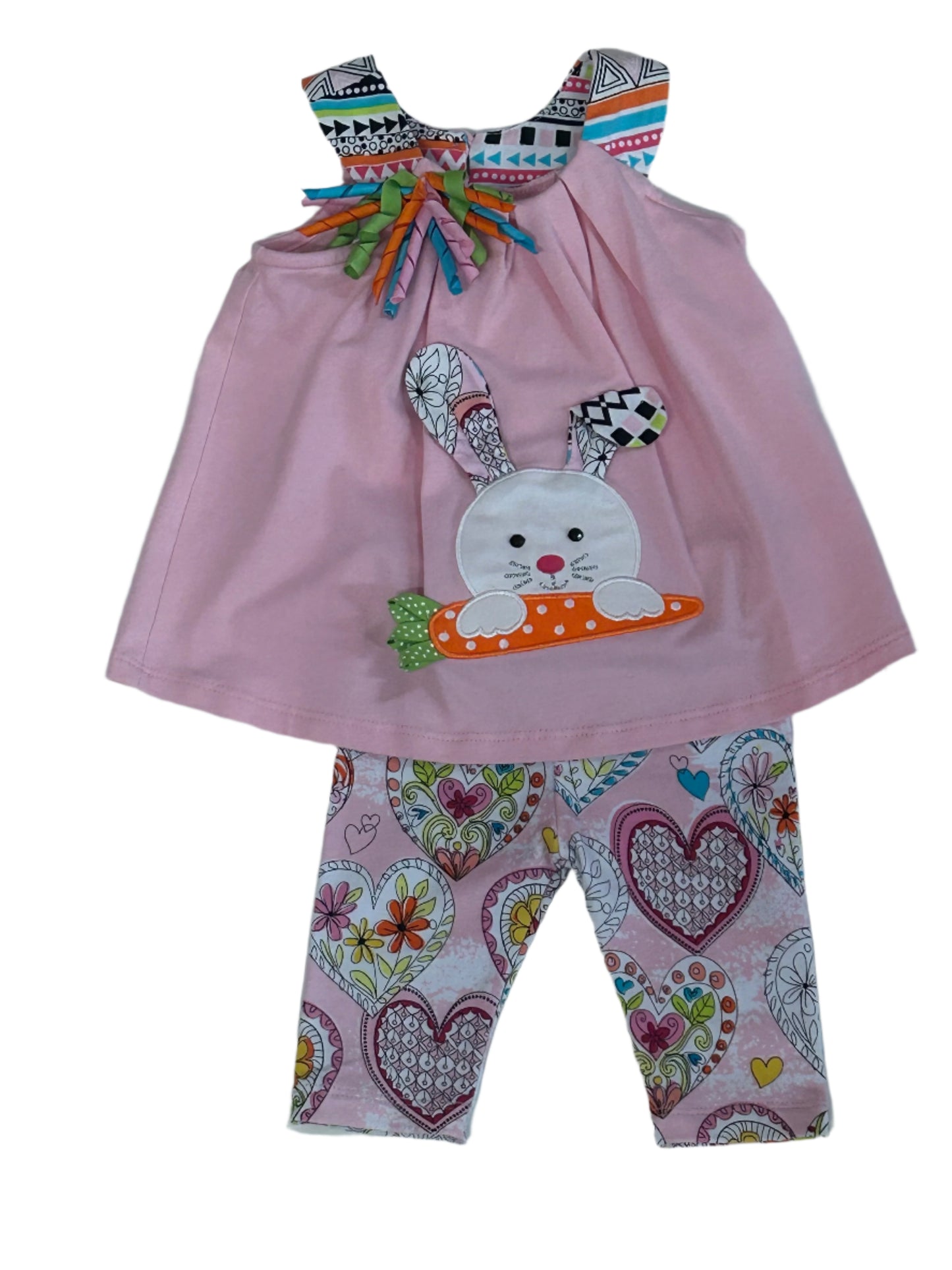 Bonnie Baby Pink 2pc Bunny Set R09053