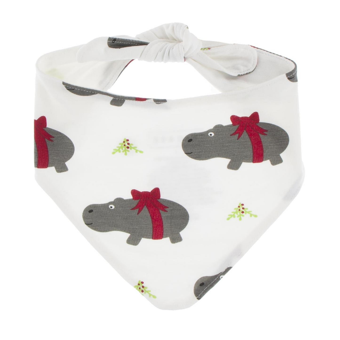 Kickee Pants Dog Bandana Natural Christmas Hippo