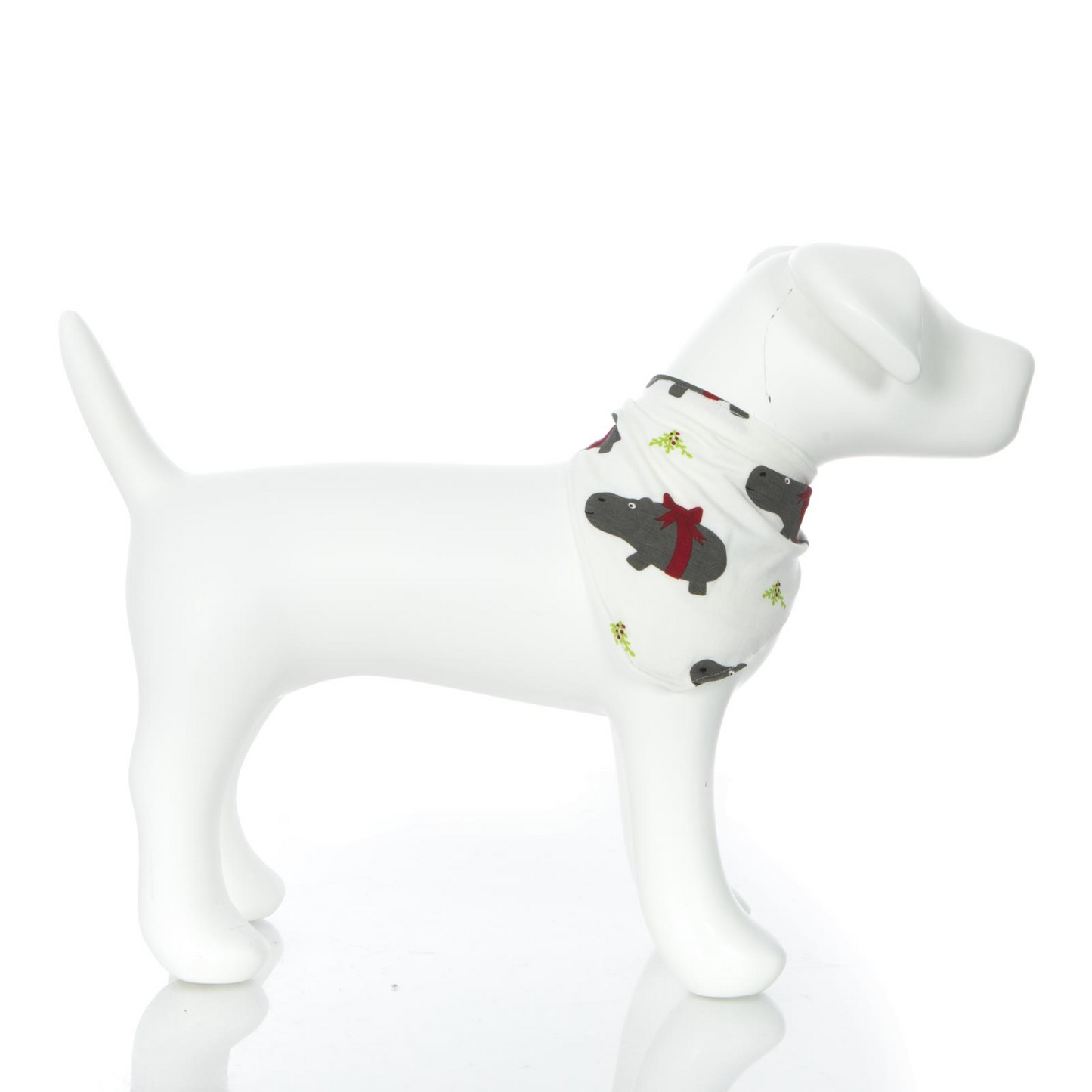 Kickee Pants Dog Bandana Natural Christmas Hippo