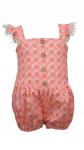 Bonnie Jean Coral Bubble Romper 10121