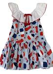 Bonnie Jean Nautical Popsicle Dress 3736