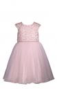 Bonnie Jean Pink Floral Embroidered Social Dress 10984