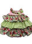 Bonnie Jean Romper Dress Pink Stripe Lime Green Seersucker Ruffle 7959