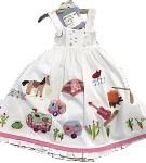 Cotton Kids Camping Under Starry Night Dress ck3621