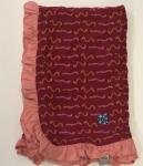 Kickee pants Toddler Blanket Strawberry Ruffle Rhododendron Worms