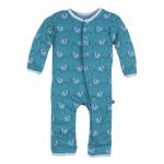 Kickee Pants Boy Coverall w/ Snaps Bay Mountain Goat