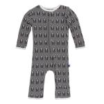 Kickee Pants Boy Coverall w/ snaps French Bulldog