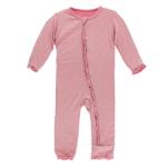 Kickee Pants Girl Ruffle Coverall w/Zipper Desert Gold Leaf