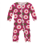 Kickee Pants Girl Ruffle Coverall w/Zipper Falcon Agate Slices