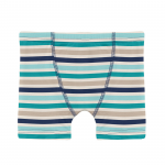Kickee Pants Boy Boxer Brief Sand and Sea Stripe