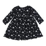 Kickee Pants S/S Swing Dress Silver Stars