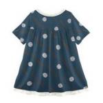 Kickee Pants S/S Swing Dress Deep Sea Baseball