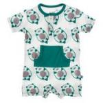 Kickee Pants Kangaroo Romper Natural Ottercado