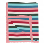 Kickee Pants Stroller Blanket Knitted Snowball Multistripe