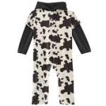 Kickee Pants L/S Hoodie Romper Cow Print