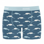 Kickee Pants Men Boxer Brief Deep Sea Narwhal