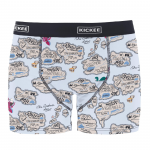 Kickee Pants Men Boxer Brief Dew Pirate Map