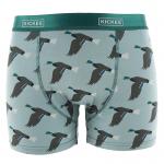 Kickee Pants Men Boxer Brief Jade Mallard Duck