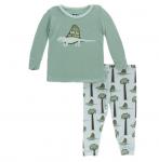 Kickee Pants Boy L/S Pajama Set Sailing Off to Sleep