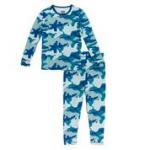 Kickee Pants Boy L/S Pajama Set Oasis Military