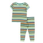 Kickee Pants Boy S/S Pajama Set Cancun Glass Stripe