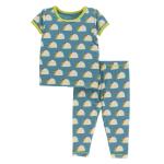 Kickee Pants Boy S/S Pajama Set Seagrass Tacos