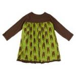 Kickee Pants L/S Swing Dress Meadow Bad Moose