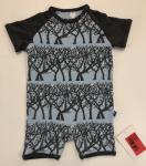 Kickee Pants Raglan Romper Pond Fireflies
