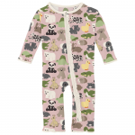 Kickee Pants Girl Ruffle Coverall w/Zipper Baby Rose Too Many Stuffies