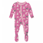 Kickee Pants Girl Ruffle Footie w/2way Zipper Tulip Hey Diddle Diddle