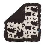 Kickee Pants Lovey Ruffle Cow Print
