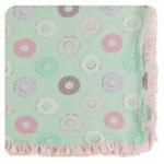 Kickee Pants Toddler Blanket Ruffle Pistachio Donuts