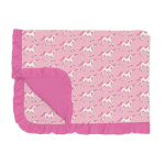 Kickee Pants Toddler Blanket Ruffle Prancing Unicorn