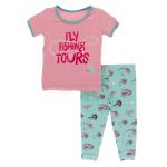 Kickee Pants Girl S/S Pajama Set Glass Fishing Flies