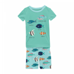 Kickee Pants S/S w/ Shorts Pajama Set Tropical Fish