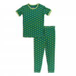 Kickee Pants Boy S/S Pajama Set Ivy Mini Trees