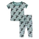 Kickee Pants Boy S/S Pajama Set Jade Mallard Duck