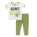 Kickee Pants Boy S/S Pajama Set Meadow Soccer