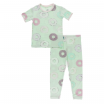 Kickee Pants Girl S/S Pajama Set Pistachio Donuts