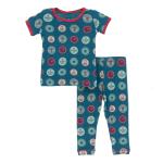 Kickee Pants Boy S/S Pajama Set Soda Pop Caps