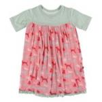 Kickee Pants S/S Swing Dress Strawberry Domestic Animals