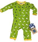 Kickee Pants Boy Coverall w/snaps Meadow Toucan