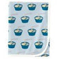 Kickee Pants Swaddle Blanket Illusion Blue Ramen