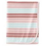 Kickee Pants Swaddle Blanket Active Stripe
