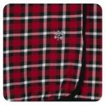 Kickee Pants Swaddle Blanket Crimson 2020 Holiday Plaid