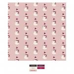 Kickee Pants Swaddle Blanket Baby Rose Tiny Snowman