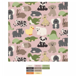 Kickee Pants Swaddle Blanket Baby Rose Too Many Stuffies